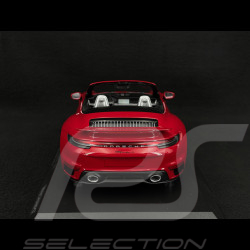 Porsche 911 Turbo S Cabriolet Type 992 2020 Carmine Red 1/18 Minichamps 155069084