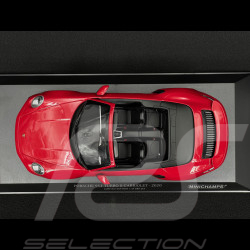 Porsche 911 Turbo S Cabriolet Type 992 2020 Rouge Carmin 1/18 Minichamps 155069084