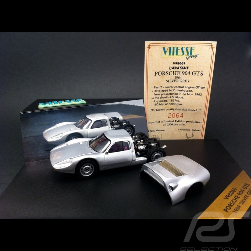 Porsche 904 GTS 1964 gris 1/43 Vitesse V98069 Porsche 904 GTS 1964 gris 1/43 Vitesse V98069