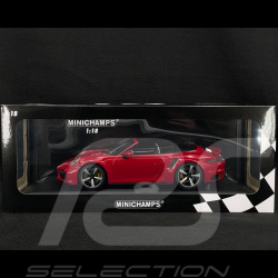 Porsche 911 Turbo S Cabriolet Typ 992 2020 Karminrot 1/18 Minichamps 155069084