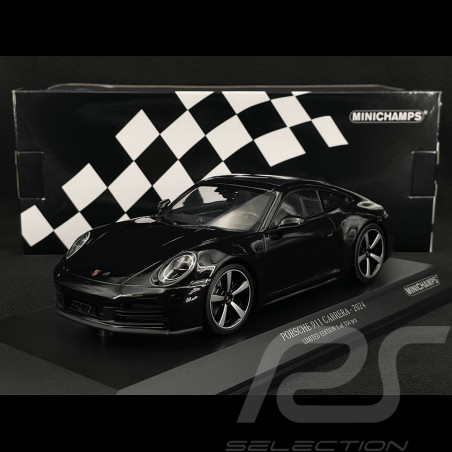 Porsche 911 Carrera Coupe Type 992.2 2024 Noir Intense Métallisé 1/18 Minichamps 155064022