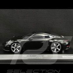 Porsche 911 Carrera Coupe Type 992.2 2024 Noir Intense Métallisé 1/18 Minichamps 155064022