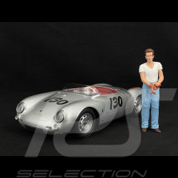 Porsche 550 A Spyder n° 130 Little Bastard 1956 + James Dean Figur 1/12 KK Scale