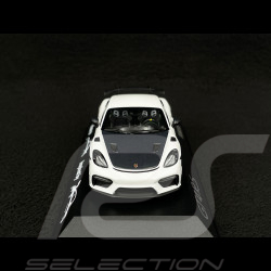 Porsche 718 Cayman GT4 RS Type 982 Tribute Pack Weissach 2023 Blanc / Bandes Vertes 1/43 Minichamps WAP0206010TCAY