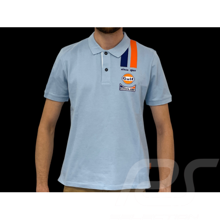 Gulf Poloshirt Racing Legend Hellblau GU252POM03-125 - Herren