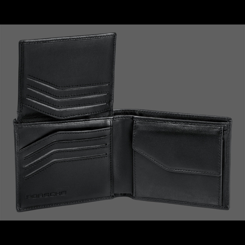 Wallet Porsche Men's Card Holder Black Leather WAP0300200TGBH