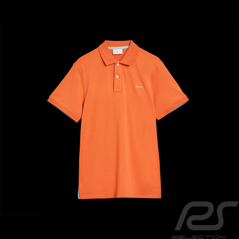 Gant Polo Contrast Kürbis Orange - Herren 2062026-860