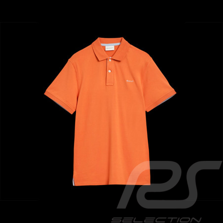 Gant Polo Shirt Contrast Pumpkin Orange - Men 2062026-860