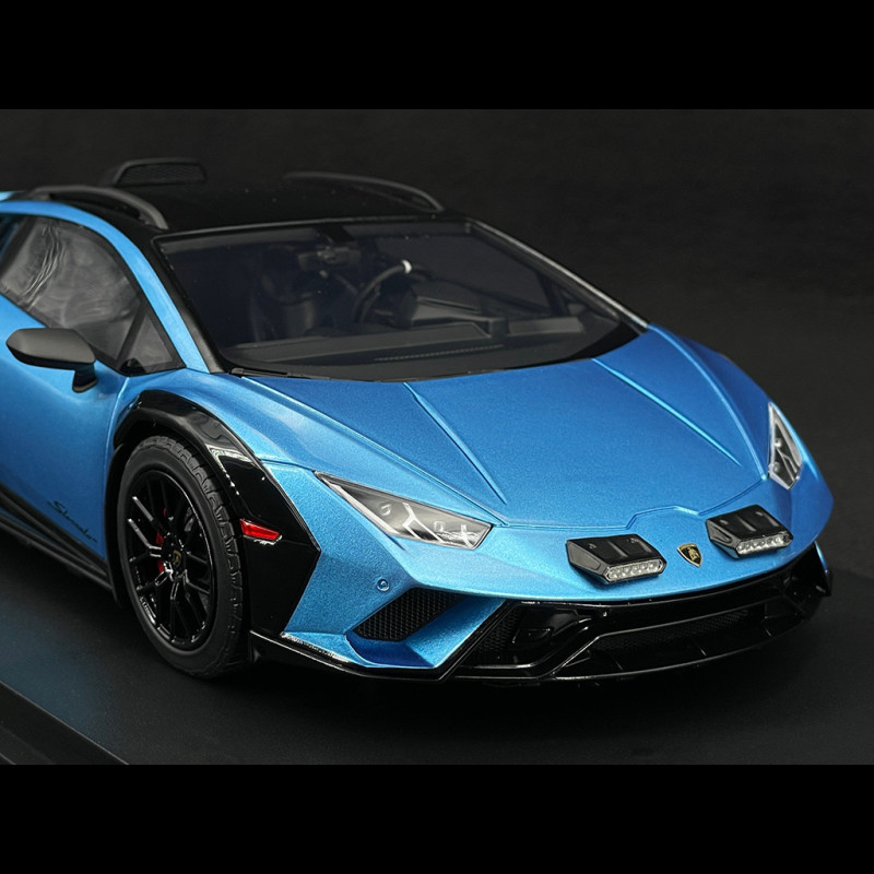 Modèle Réduit 1:18 Lamborghini Huracan Sterrato Bleu Aegir - Marque Truescale - Neuf - Pour Collectionneurs