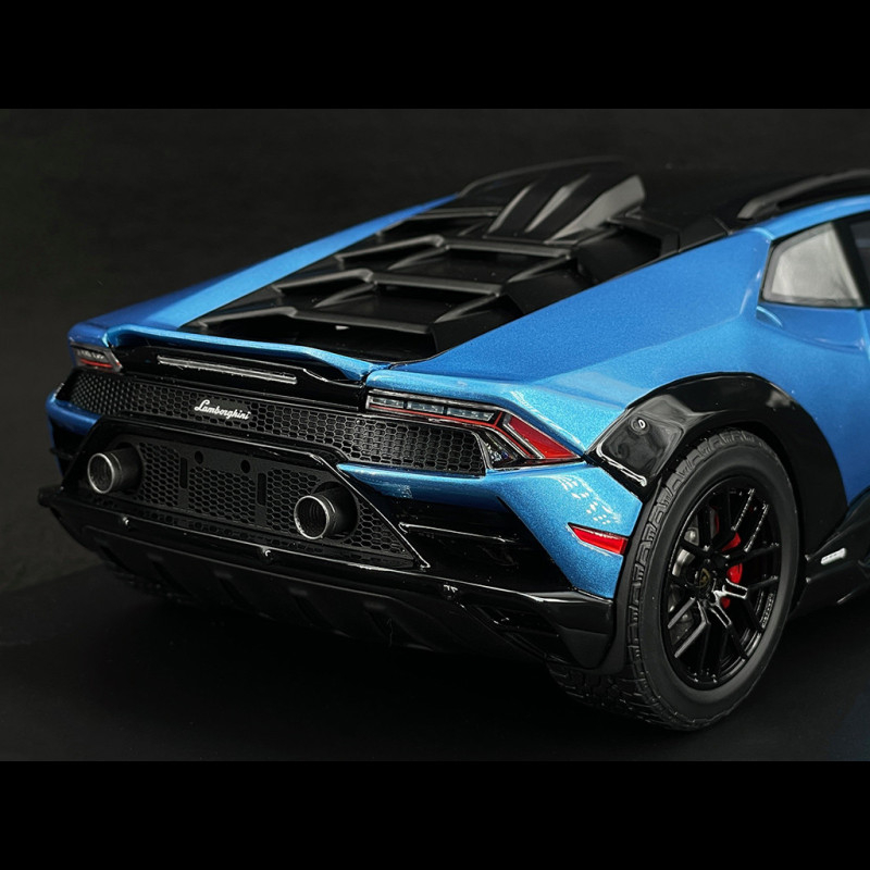 Modèle Réduit Lamborghini Huracan Sterrato 1:18 - Bleu Aegir - Truescale TS0609 - Neuf