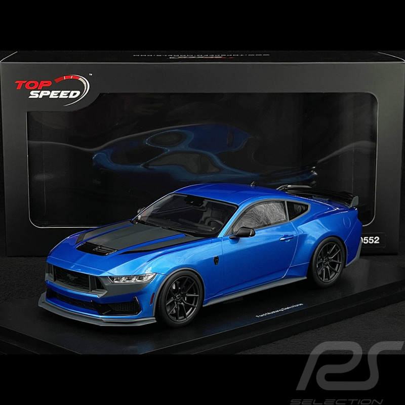 Ford Mustang Dark Horse 2024 Bleu Grabber 1/18 Top Speed TS0552