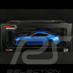 Ford Mustang Dark Horse 2024 Bleu Grabber 1/18 Top Speed TS0552