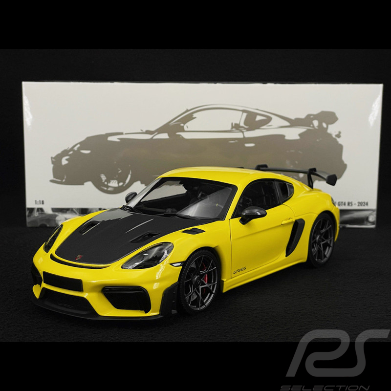Porsche 718 Cayman GT4 RS 2024 Pack Weissach Jaune Racing 1/18 Minichamps 110062124