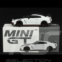 Nissan GT-R R35 Nismo 2024 Brillante weiße Perle 1/64 Mini GT MGT01045-L