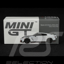 Nissan GT-R R35 Nismo 2024 Brillant White Pearl 1/64 Mini GT MGT01045-L