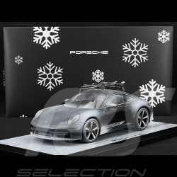 Porsche 911 Carrera S Type 992.2 2024 Black with Porsche Skis 1/18 Spark WAP0210230T911