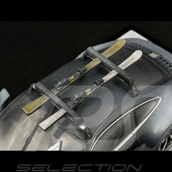 Porsche 911 Carrera S Type 992.2 2024 Black with Porsche Skis 1/18 Spark WAP0210230T911