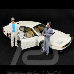 Ferrari Testarossa Monospecchio 1984 Weiß + Sunny Und Rico Figuren Miami Vice 1/12 KK Scale