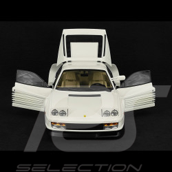 Trio Ferrari Testarossa Monospecchio 1984 White + Sunny And Rico Figures Miami Vice 1/12 KK Scale