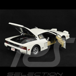 Ferrari Testarossa Monospecchio 1984 Weiß + Sunny Und Rico Figuren Miami Vice 1/12 KK Scale