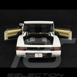 Trio Ferrari Testarossa Monospecchio 1984 White + Sunny And Rico Figures Miami Vice 1/12 KK Scale