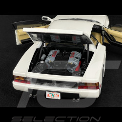 Trio Ferrari Testarossa Monospecchio 1984 Blanc + Figurines Sunny Et Rico Miami Vice 1/12 KK Scale