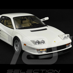 Trio Ferrari Testarossa Monospecchio 1984 Blanc + Figurines Sunny Et Rico Miami Vice 1/12 KK Scale