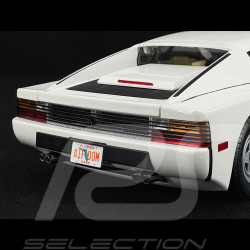Trio Ferrari Testarossa Monospecchio 1984 White + Sunny And Rico Figures Miami Vice 1/12 KK Scale