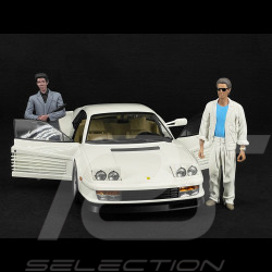 Ferrari Testarossa Monospecchio 1984 Weiß + Sunny Und Rico Figuren Miami Vice 1/12 KK Scale
