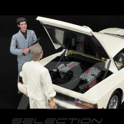 Ferrari Testarossa Monospecchio 1984 Weiß + Sunny Und Rico Figuren Miami Vice 1/12 KK Scale