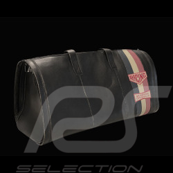 Racing Travel Bag Vintage Weekender Black Leather