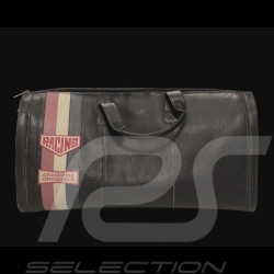 Sac de Voyage Racing Vintage Weekender en Cuir Noir