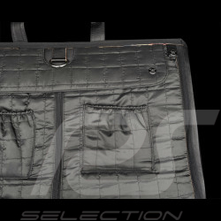 Racing Reisetasche Vintage Weekender Schwarz Leder