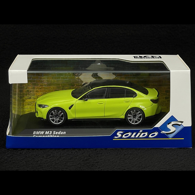 Modèle Réduit BMW M3 (G80) 2023 Jaune Métal - Solido 1/43, Neuf Dans Son Emballage