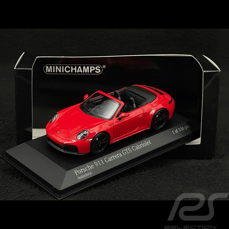 Porsche 911 Type 992.2 Carrera GTS Cabriolet 2024 Indian Red 1/18 Minichamps 410064130