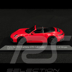 Porsche 911 Type 992.2 Carrera GTS Cabriolet 2024 Rouge Indien 1/18 Minichamps 410064130