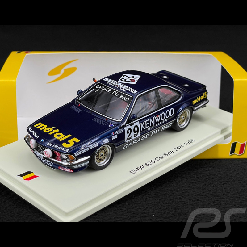 BMW 635 Csi n° 29 24h Spa Francorchamps 1986 1/43 Spark SB671
