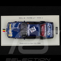 BMW 635 Csi n° 29 24h Spa Francorchamps 1986 1/43 Spark SB671