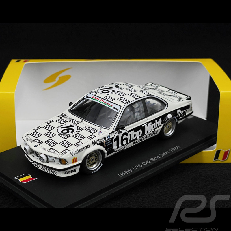 BMW 635 Csi n° 16 24h Spa Francorchamps 1986 1/43 Spark SB666
