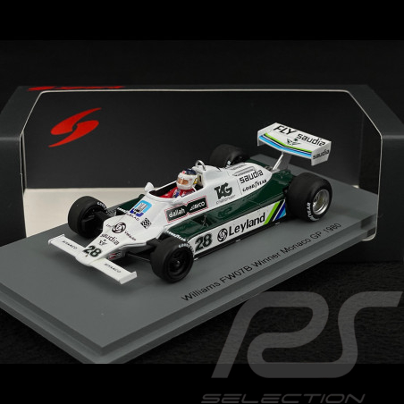 Carlos Reutemann Williams FW07B n° 28 Vainqueur GP Monaco 1980 F1 1/43 Spark S6993