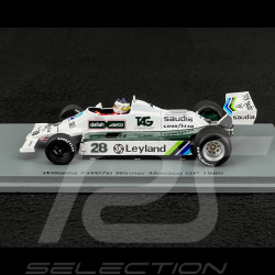Carlos Reutemann Williams FW07B n° 28 Sieger GP Monaco 1980 F1 1/43 Spark S6993