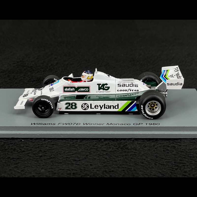 Carlos Reutemann Williams FW07B n° 28 Winner Monaco GP 1980 F1 1