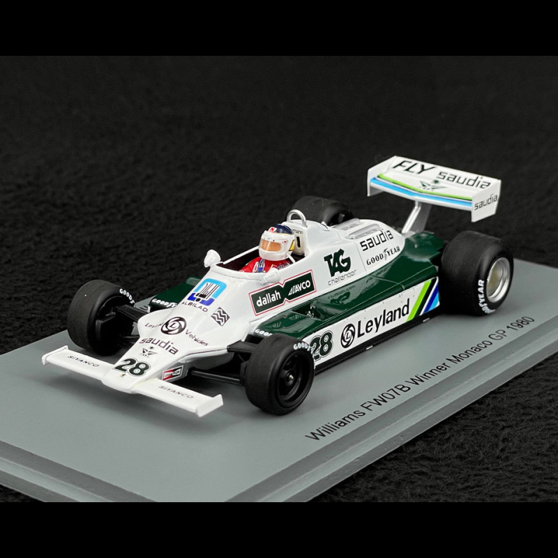 ミニカー Williams FW07B C. Reutemann 1980 1/43 Carlos Reutemann Williams FW07B n° 28 Winner Monaco GP 1980 F1 1