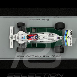 Carlos Reutemann Williams FW07B n° 28 Vainqueur GP Monaco 1980 F1 1/43 Spark S6993