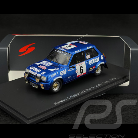 Renault 5 Alpine n° 6 Gr.2 2ème Tour de Corse 1979 1/43 Spark S6032
