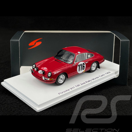Porsche 911 T/R n° 116 2ème Rallye Monte Carlo 1968 1/43 Spark S5580