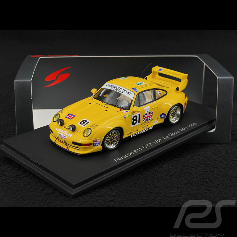 Porsche 911 GT2 Type 993 n° 81 17th 24h Le Mans 1995 1/43 Spark S9900