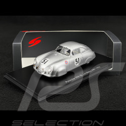 Porsche 356 SL n° 51 24h Le Mans 1952 1/43 Spark S9703