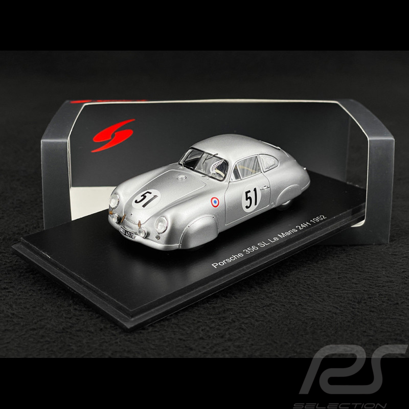 Porsche 356 SL n° 51 24h Le Mans 1952 1/43 Spark S9703