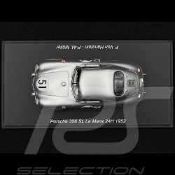 Porsche 356 SL n° 51 24h Le Mans 1952 1/43 Spark S9703